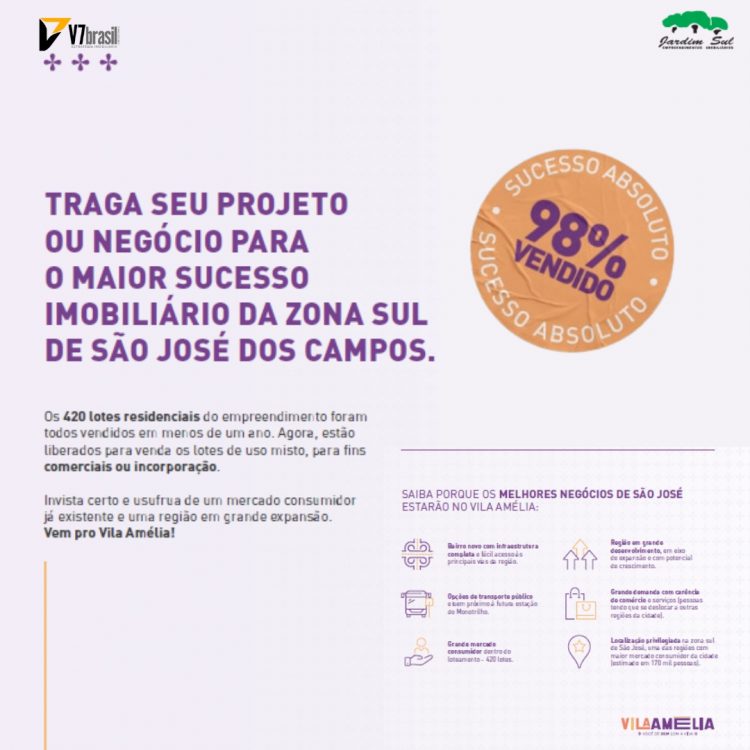 Case de Sucesso: Vila Amélia Loteamento SJC
