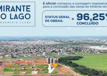 As obras do Mirante do Lago estão quase terminando.